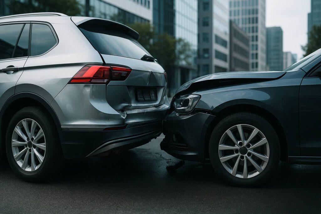 Professionelle Unfallreparatur nach Autounfall